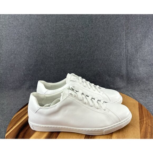 Peter Millar Vantage Lite Sneakers White Mens 10.5 Golf Casual Shoes New - Picture 1 of 10